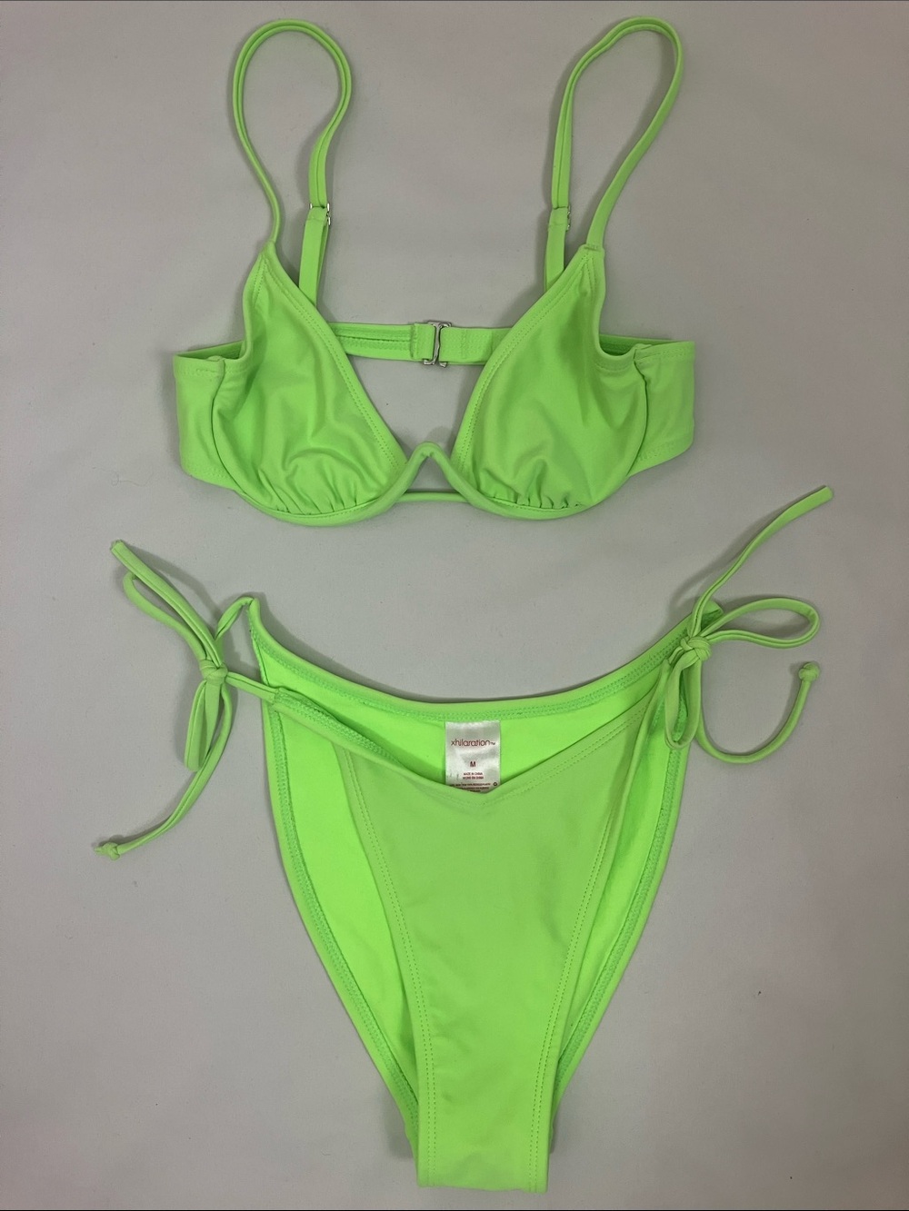 Xhilaration Neon Green Two Piece Bikini Set Women’s Size S/M